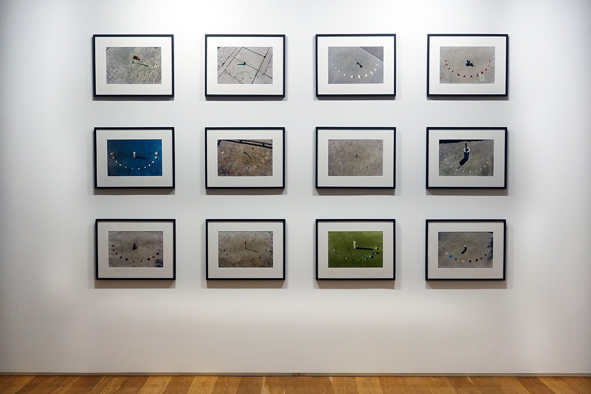 “Sundial (Paris)” 2022, Set of 12 photographs, Color print, print 24×36 cm, frame 40x52cm.